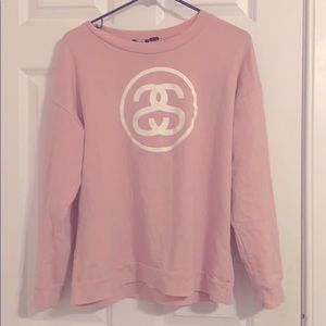 Stussy Soft Pink Crewneck